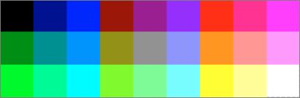 The CPC 27-color palette