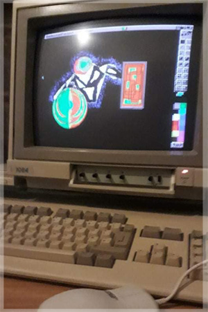 Creating on Deluxe Paint..