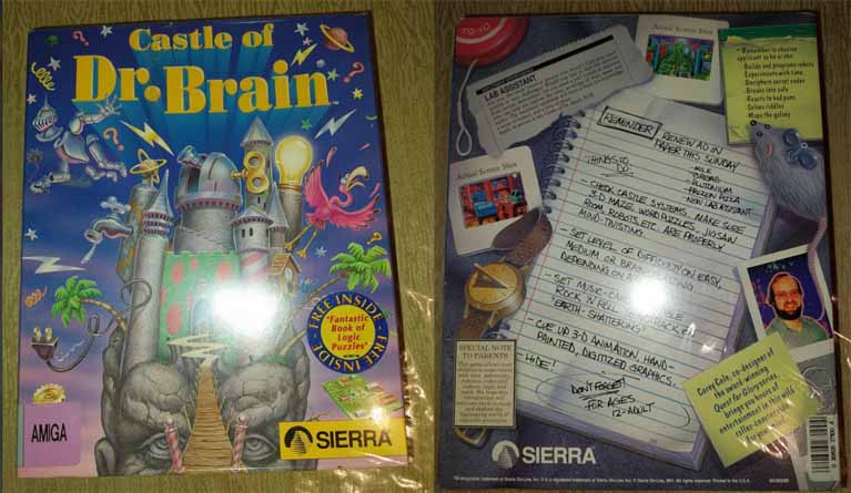 Castle of Dr Brain (Sealed) for Amiga Computers.. Castle of Dr Brain (Sealed) for Amiga Computers..