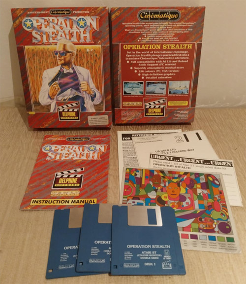 Operation Stealth for Atari ST from my collection..