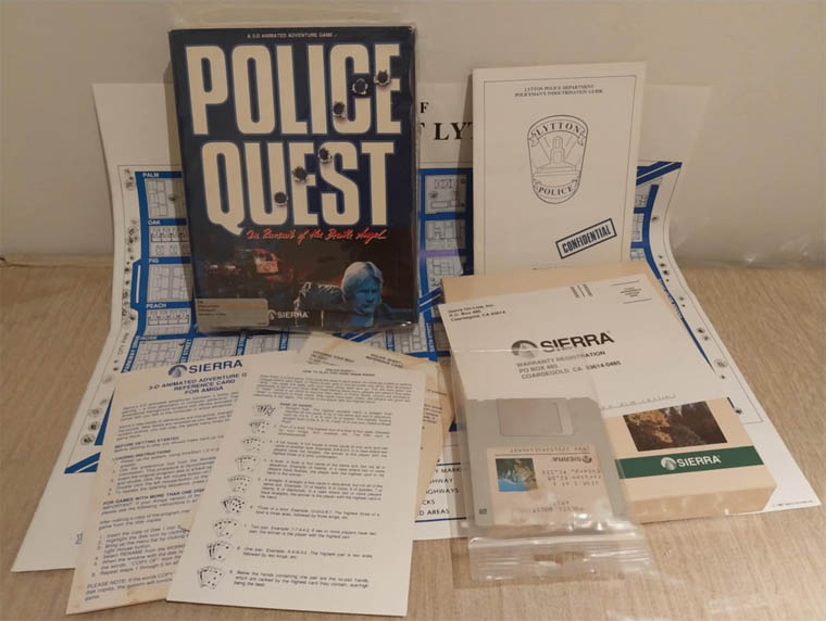 Police Quest 1: In Pursuit of the Death Angel for Amiga.. Police Quest 1: In Pursuit of the Death Angel for Amiga..